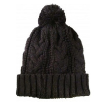 Bonnets Plaine POM POM Knitted Beanie